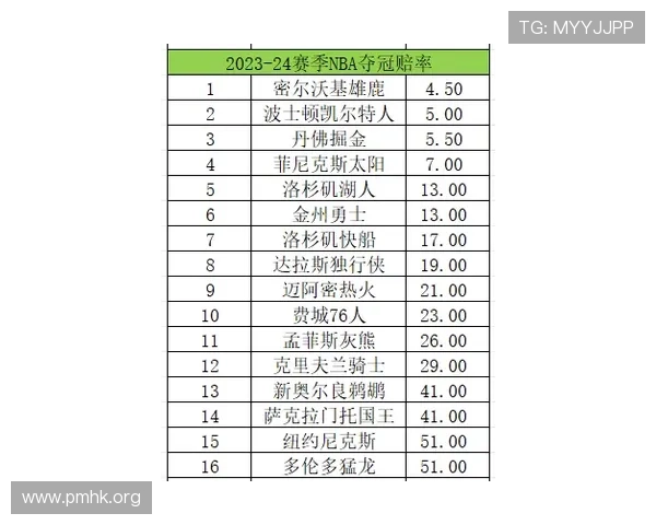 NBA总决赛赔率风向解读冠军走势与夺冠热门全面预测分析深度观察
